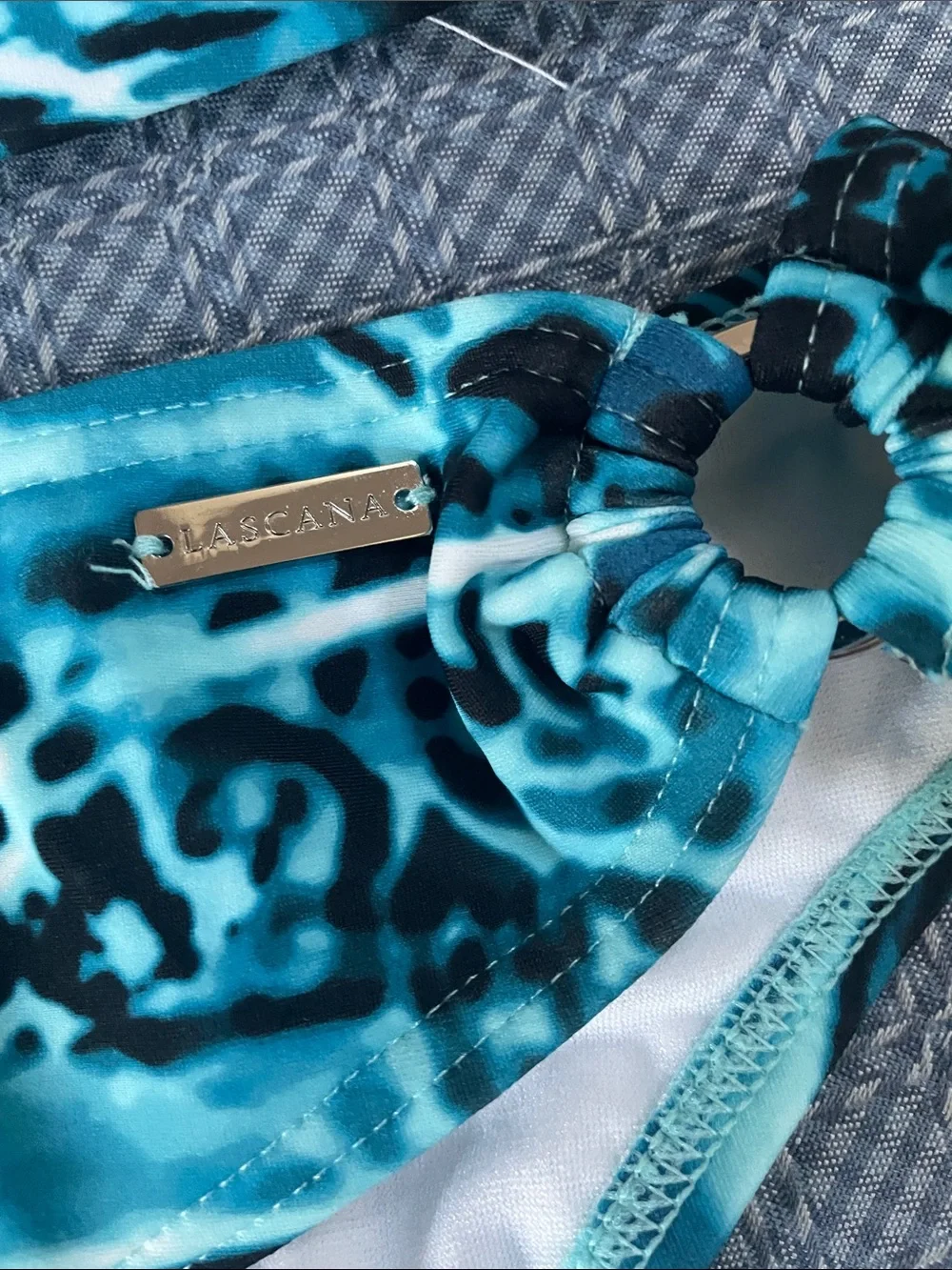 VENUS Turquoise Animal-Print Bikini Set